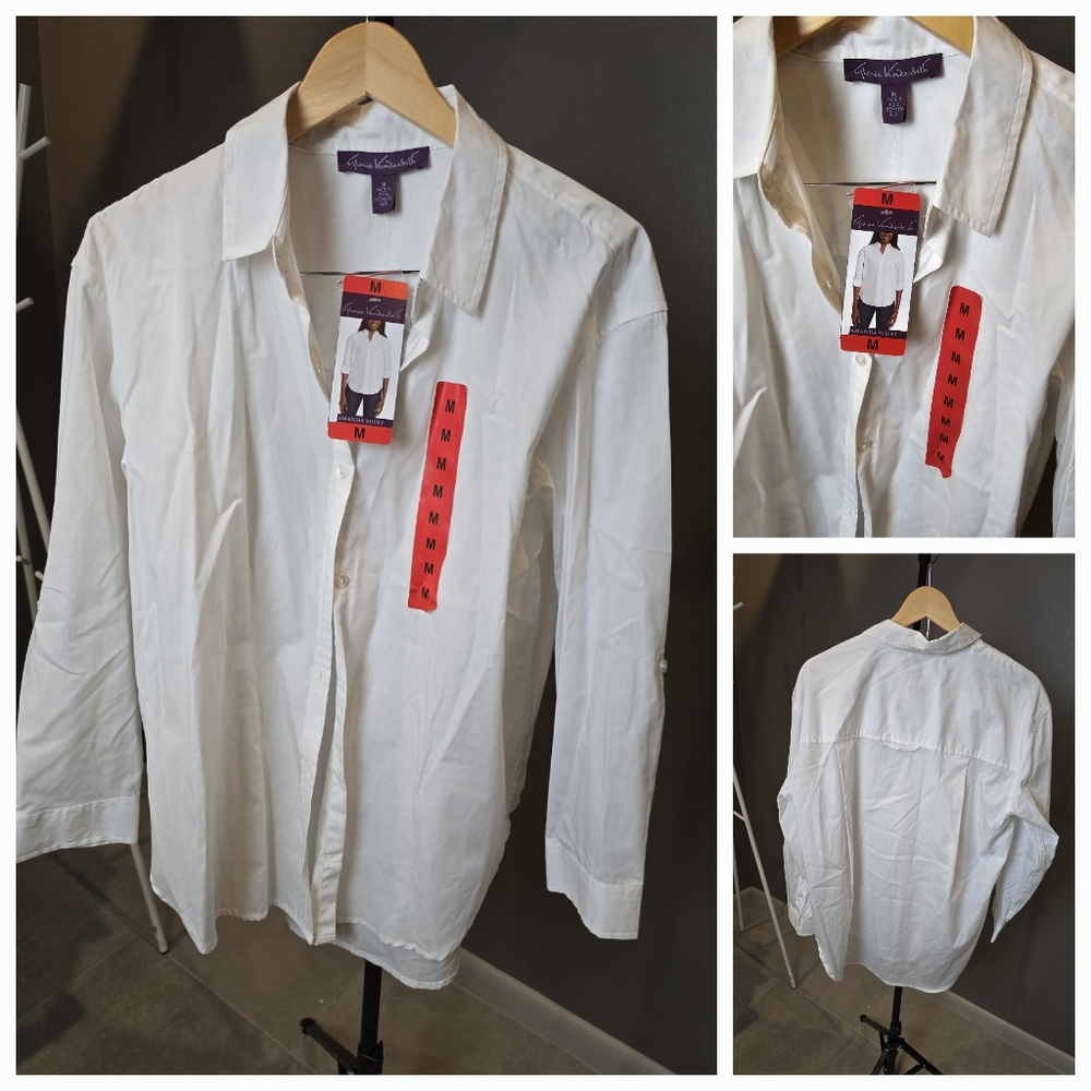 Gloria Vanderbilt White Shirt Casual